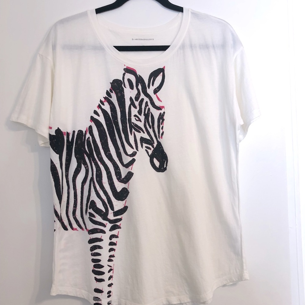 Anthropologie Zebra Shirt